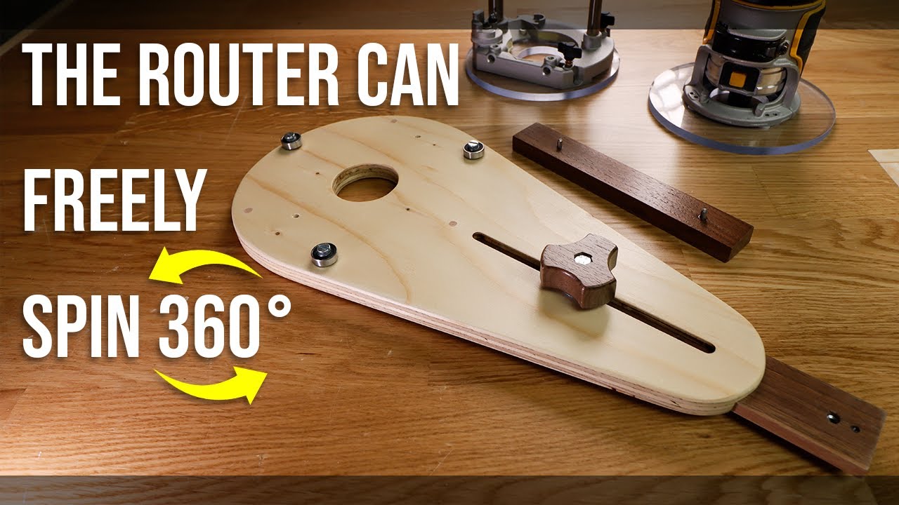 How to make a tangle-free circle-cutting jig for a router
