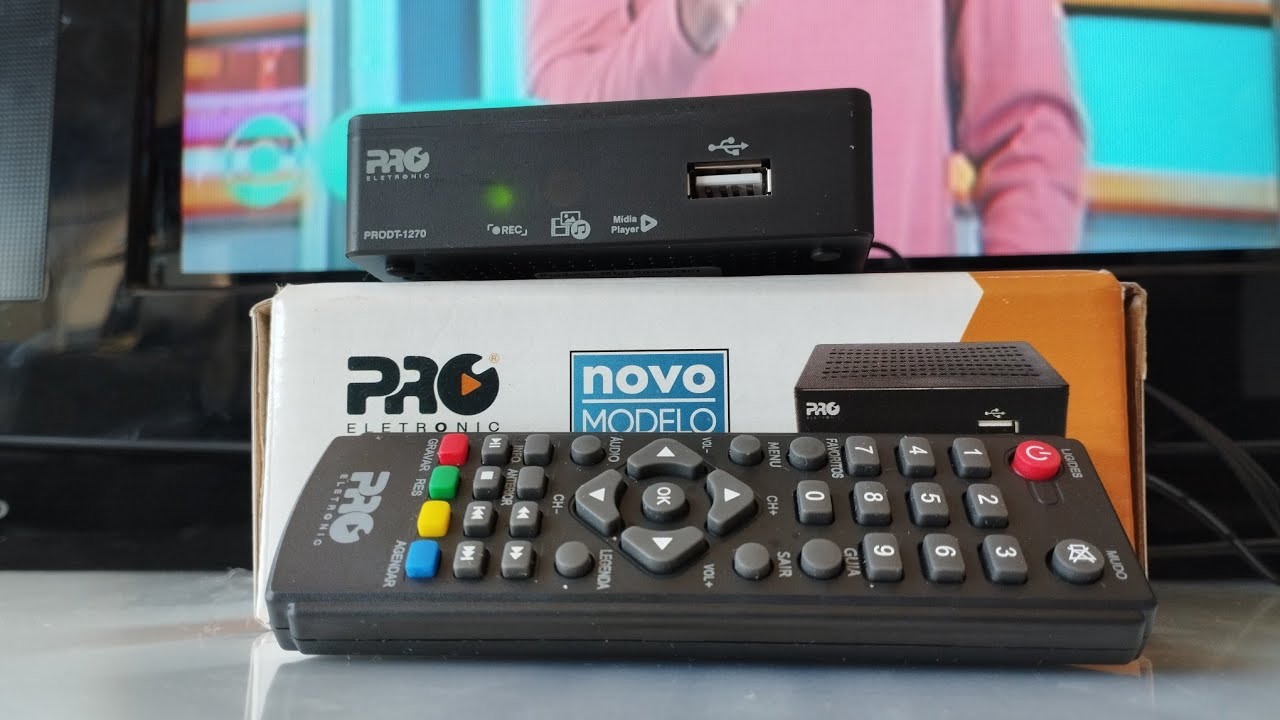 Conversor digital Pró eletronic.Busca de canais. Prodt-1270  Detalhes da Instalação.