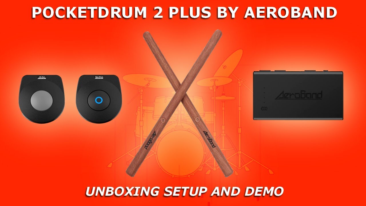 POCKETDRUM 2 PLUS by AEROBAND | Unboxing Setup and Demo