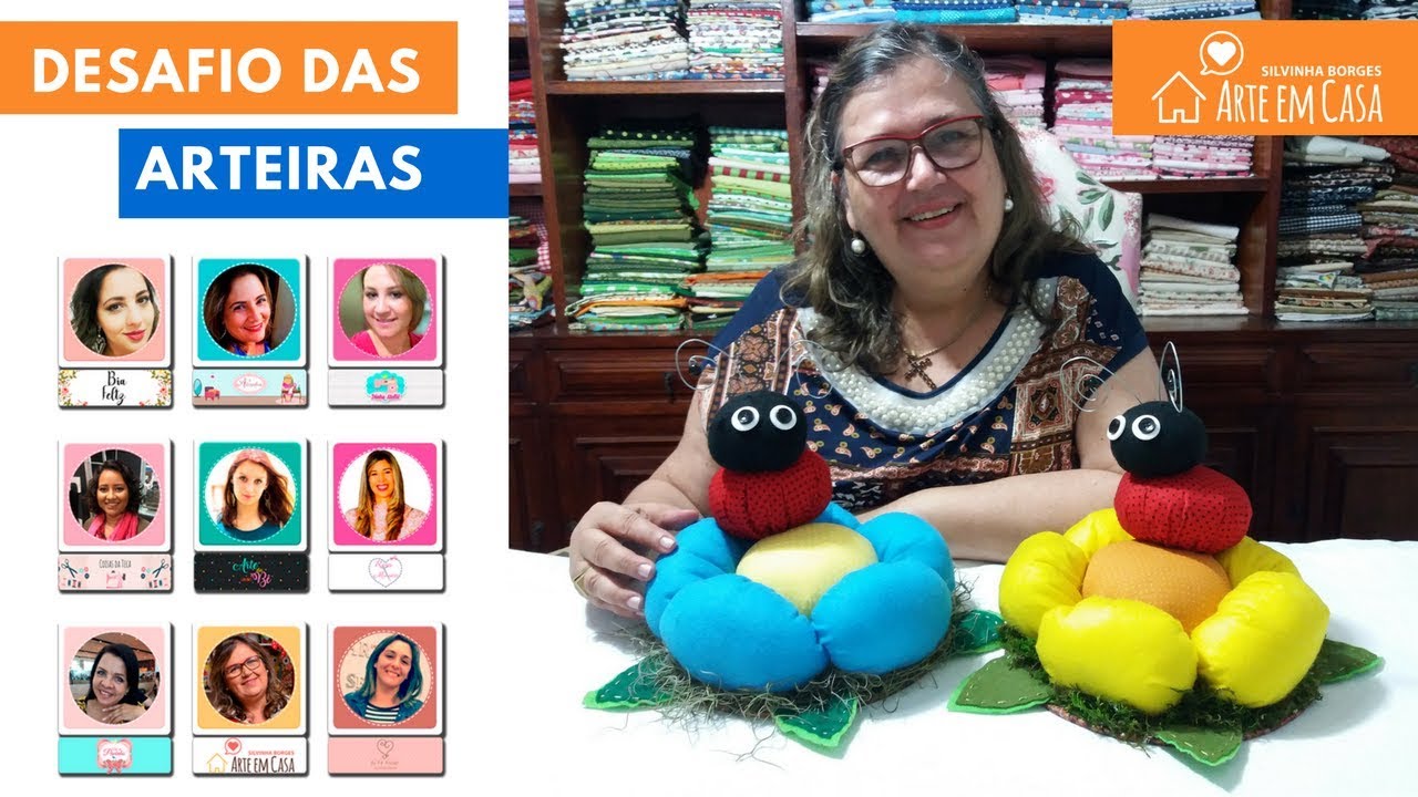 Projeto Dia das Mães - Peso de Porta de Flor