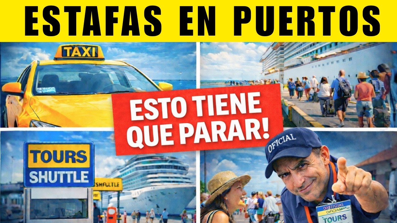 13 ESTAFAS en PUERTOS y EXCURSIONES de crucero