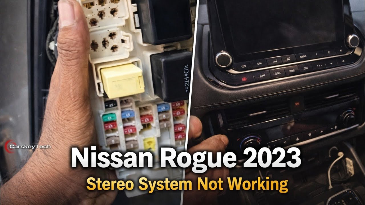 Nissan rouges 2023 Stereo system not working