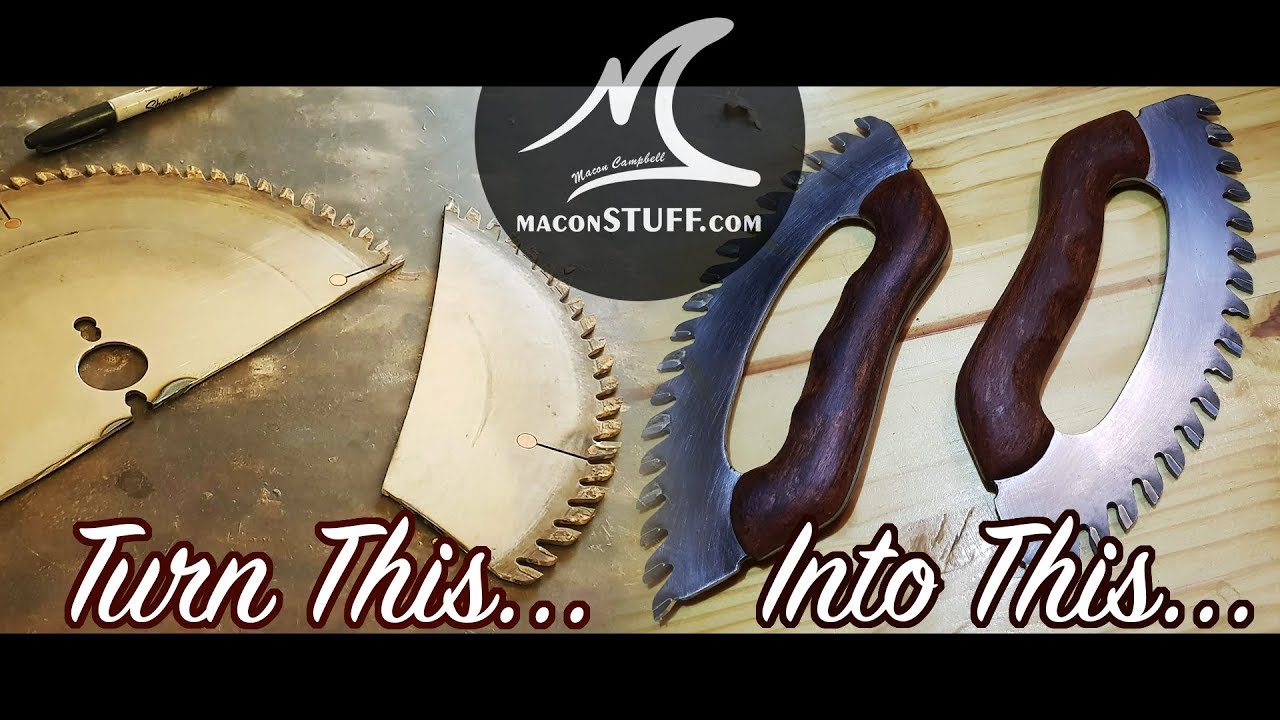 Post Apocalyptic Weapons from old Table Saw Blade - Build Video - Zombie Killers