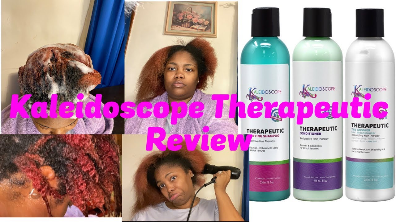 PRODUCT REVIEW: KALEIDOSCOPE THERAPEUTIC PRODUCTS REVIEW + HOW TO TREAT DAMAGED HAIR + HAIR JOURNEY