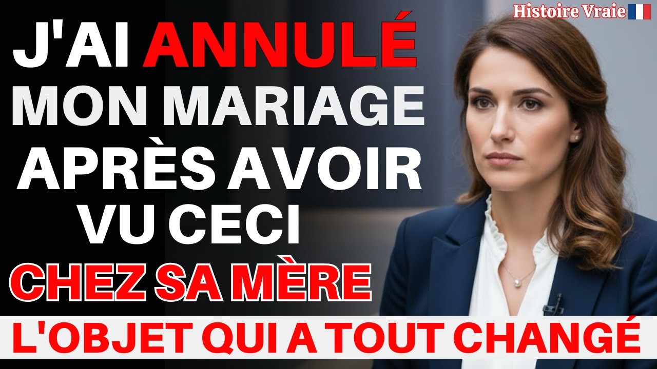 J’ai fui mon mariage après avoir vu ceci chez sa mère 