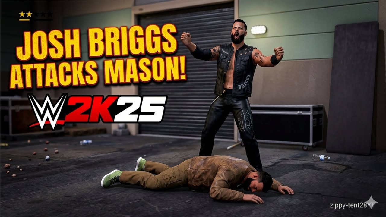 Wwe 2k25 universe mode Ep 57 Mason attacked by josh briggs