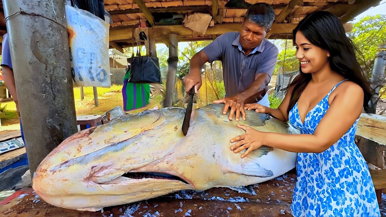 WOW! Beautiful Women & Expert Master Fish Cutters  Fish Cutting in Street Village Market