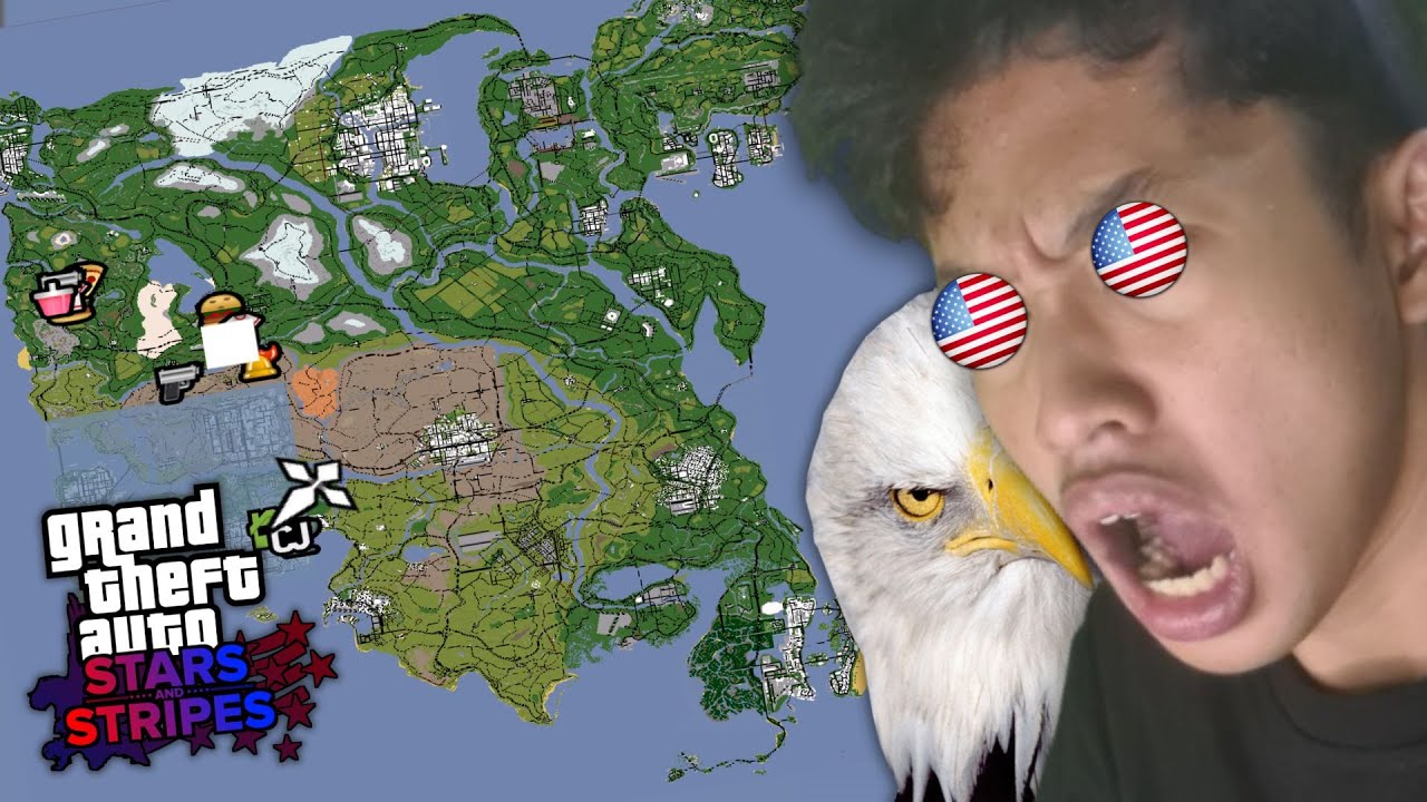 AKU MENCOBA KELILING MAP AMERIKA VERSI GTA SAN ANDREAS! GTA Star and Stripes mod
