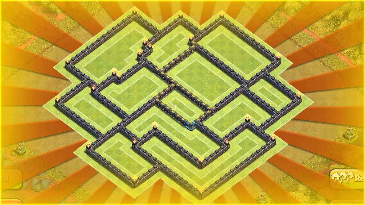 Clash of Clans - BEST Townhall 9 Anti-Three Star Trophy/Clan War Defensive Base