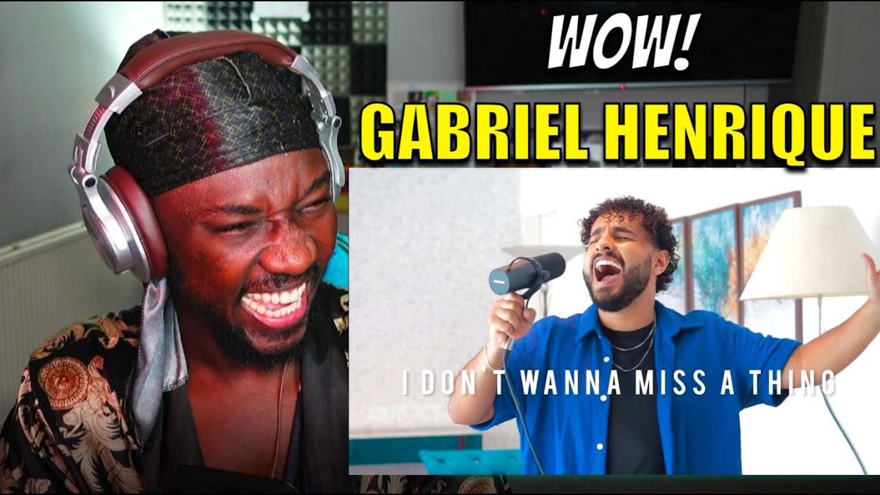 POWERFUL! I Don't Want To Miss a Thing - Gabriel Henrique Reaction