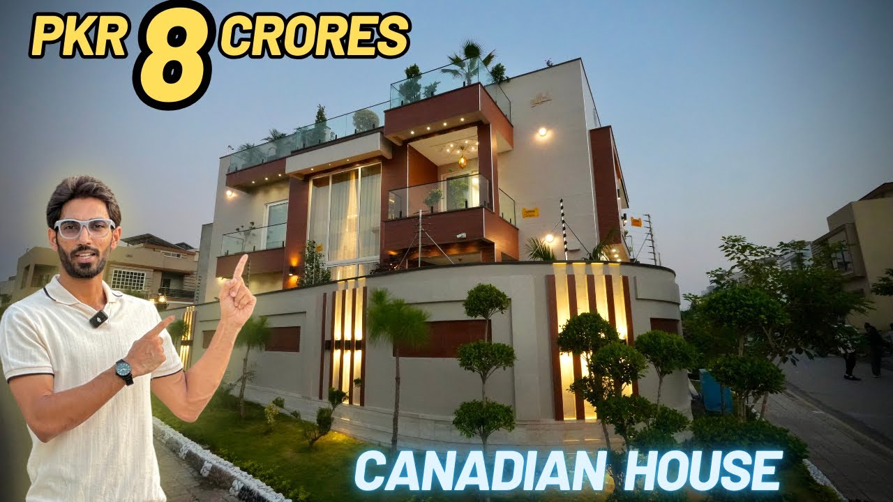 12.88 Marla FURNISHED CANADIAN CORNER 360* Open Design House For Sale in Wahh Cantt PAKISTAN