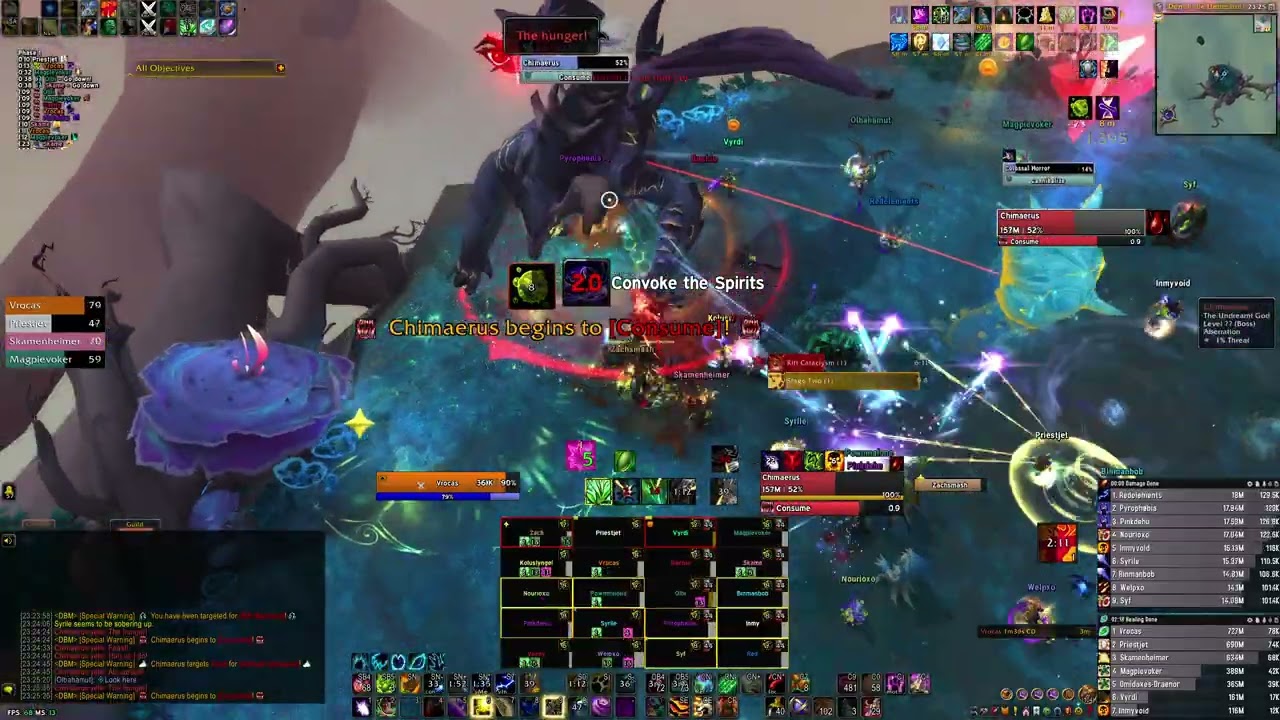 Vestige VS Chimaerus the Undreamt God Mythic | Restoration Druid POV