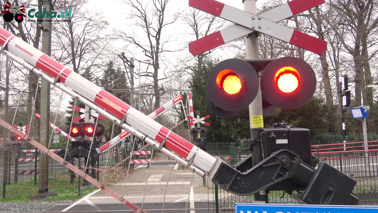 Spoorwegovergang station Ermelo 😍4K😍 //Dutch railroad crossing