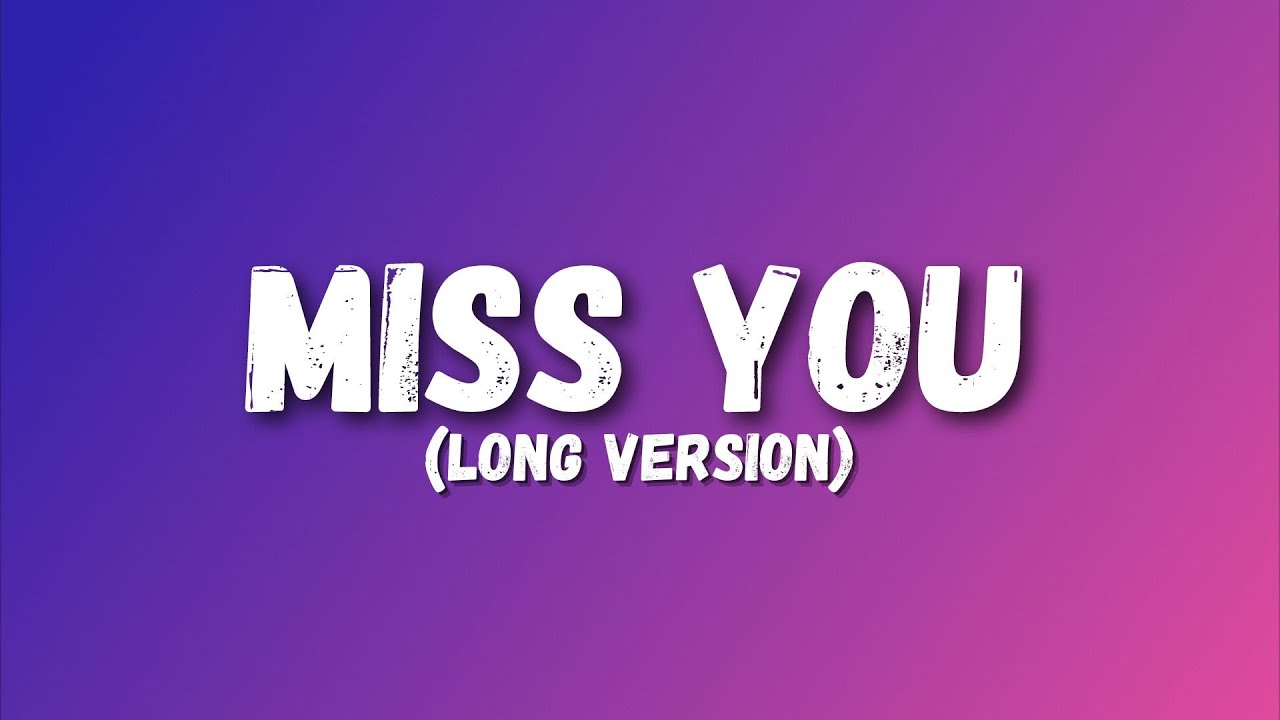Oliver Tree & Robin Schulz - Miss You (Lyrics) [ LONG VERSION ]