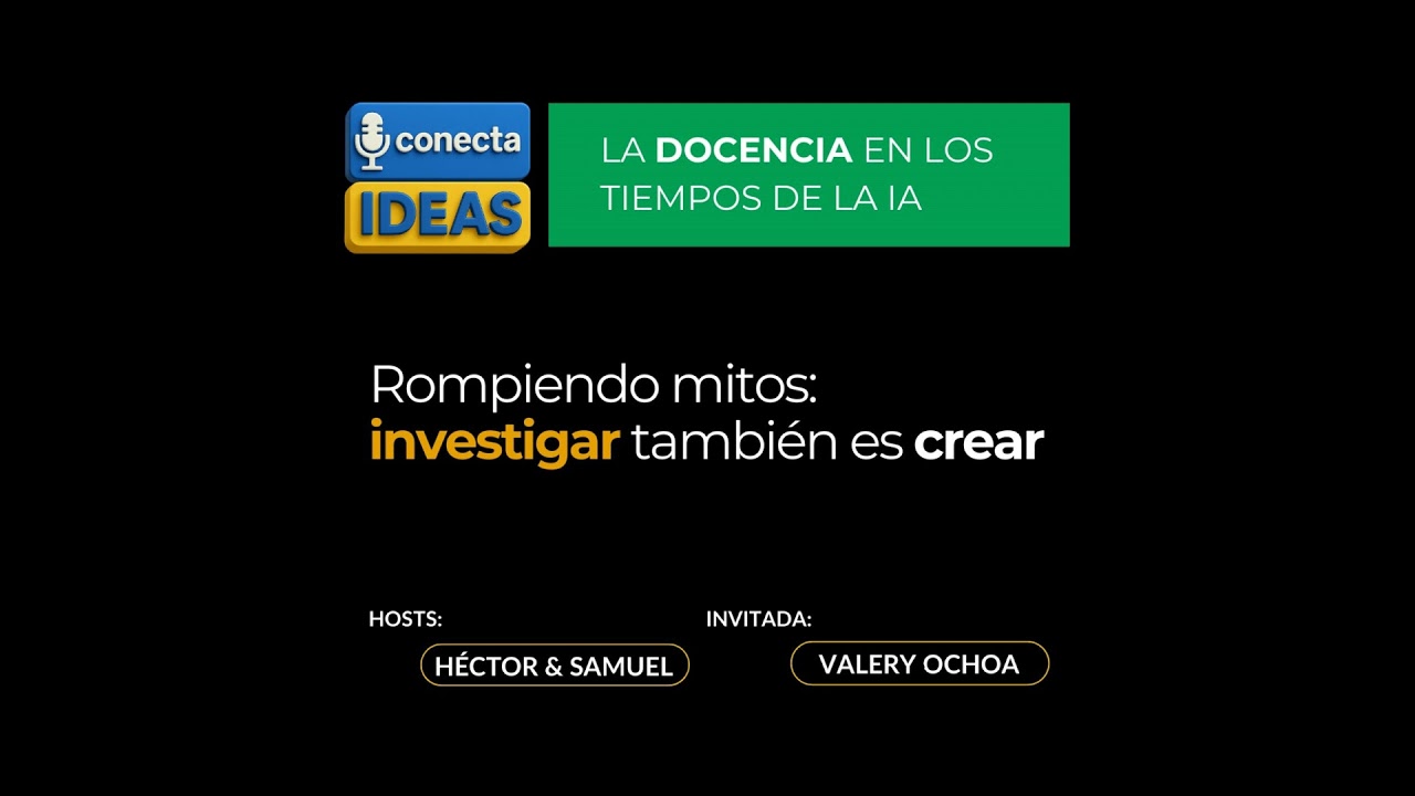 Rompiendo mitos: Investigar también es crear / VALERY OCHOA