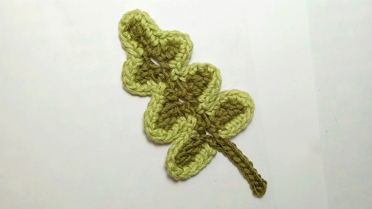 DIY OAK Leaf u Hoja de Roble tejida a crochet #apliquescrochet