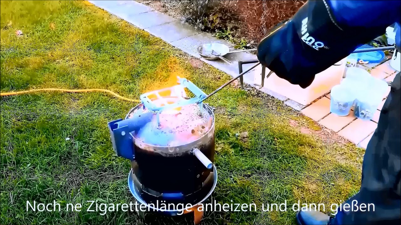 Kupfer PC-Gold und Messingbarren gießen