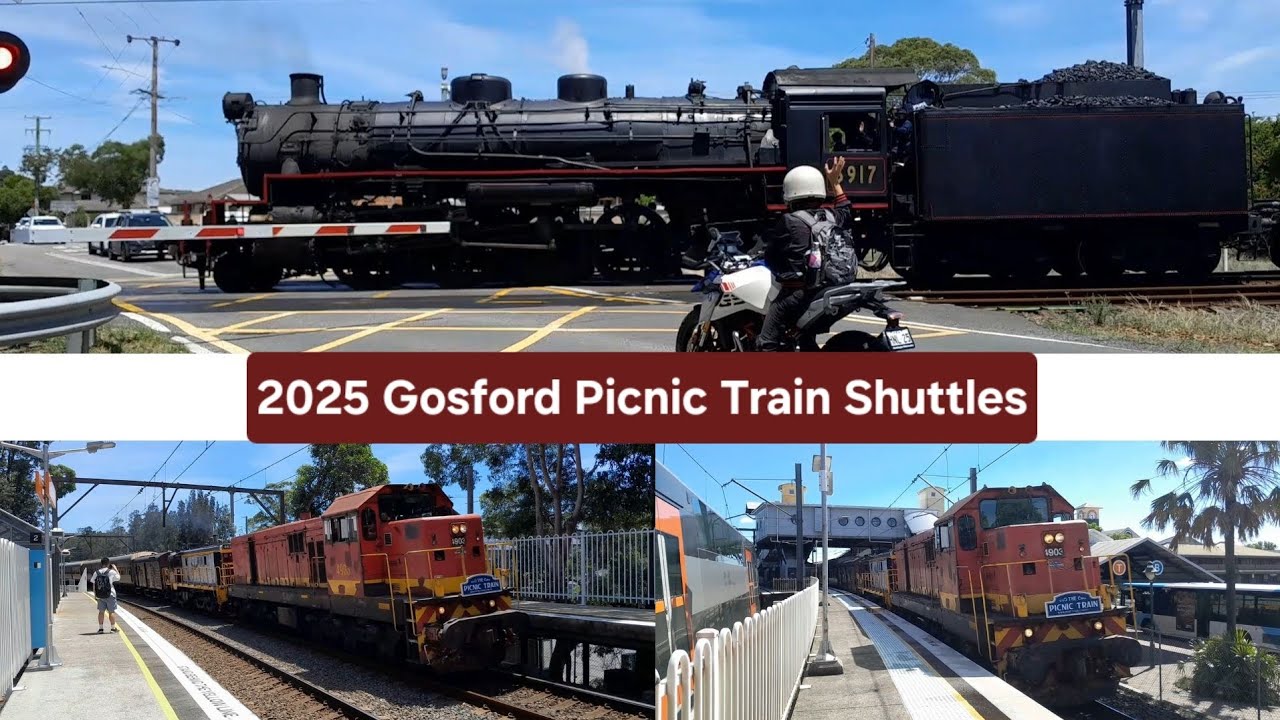 Vlog 217 : 2025 Gosford Picnic Train Shuttles 