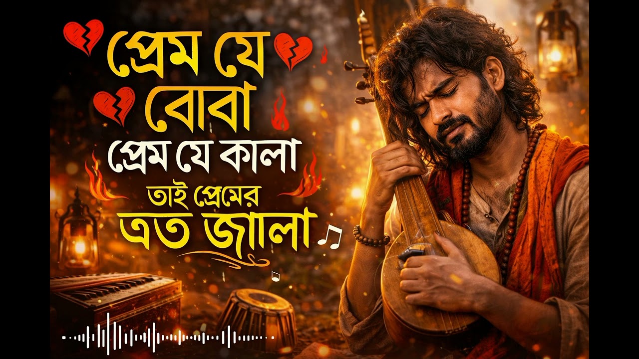 তাই প্রেমের এত জ্বালা 💔 | Emotional Bangla Folk Song 