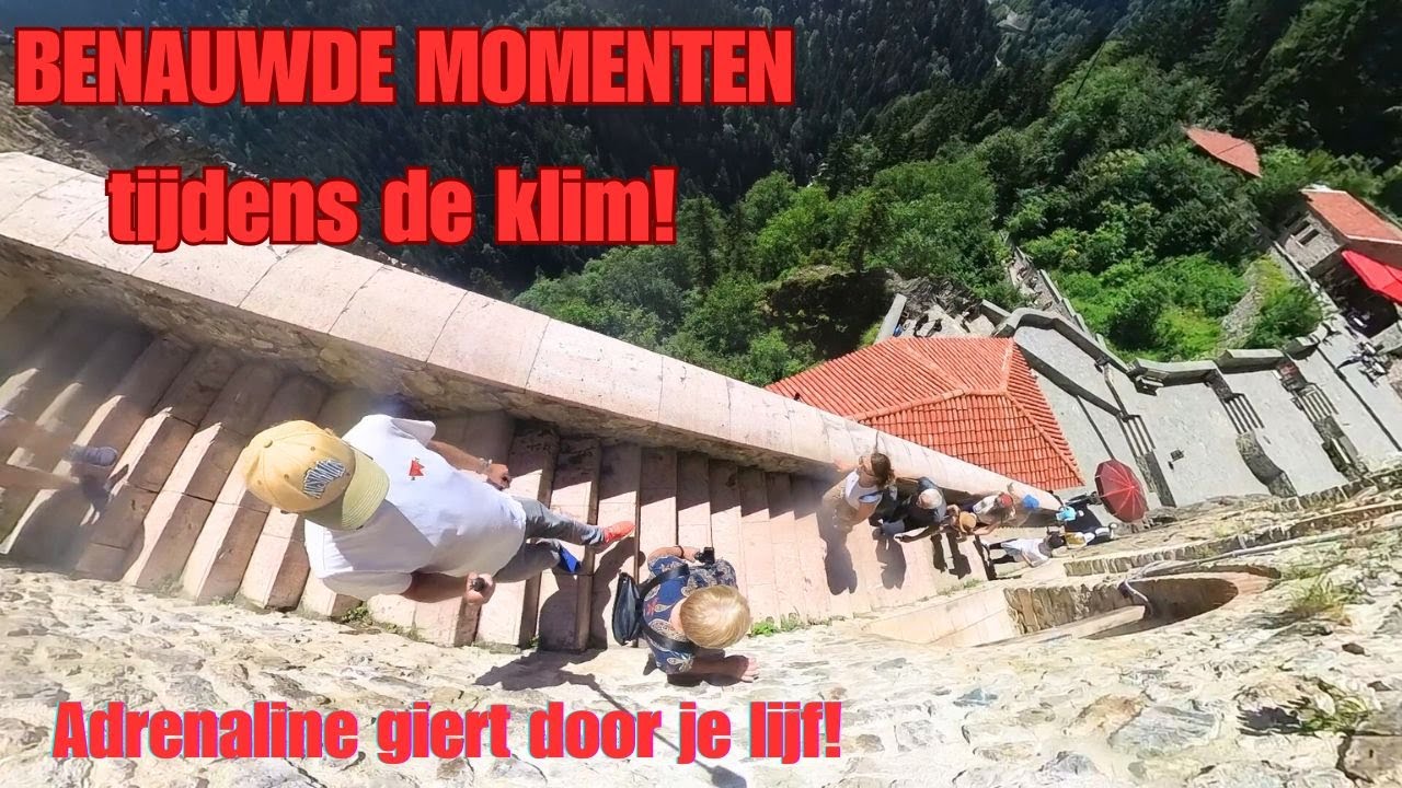 Benauwde momenten tijdens de klim !. Adrenaline giert door je lijf