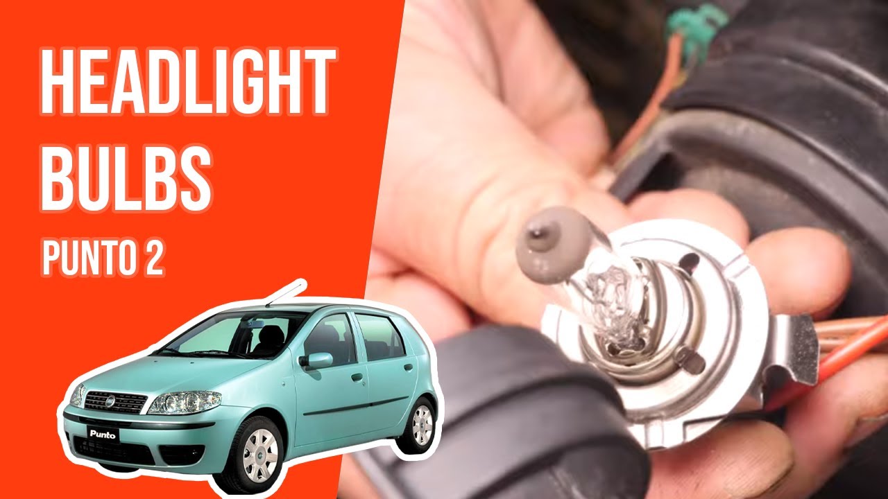 How to replace the headlight bulbs Punto mk2 💡