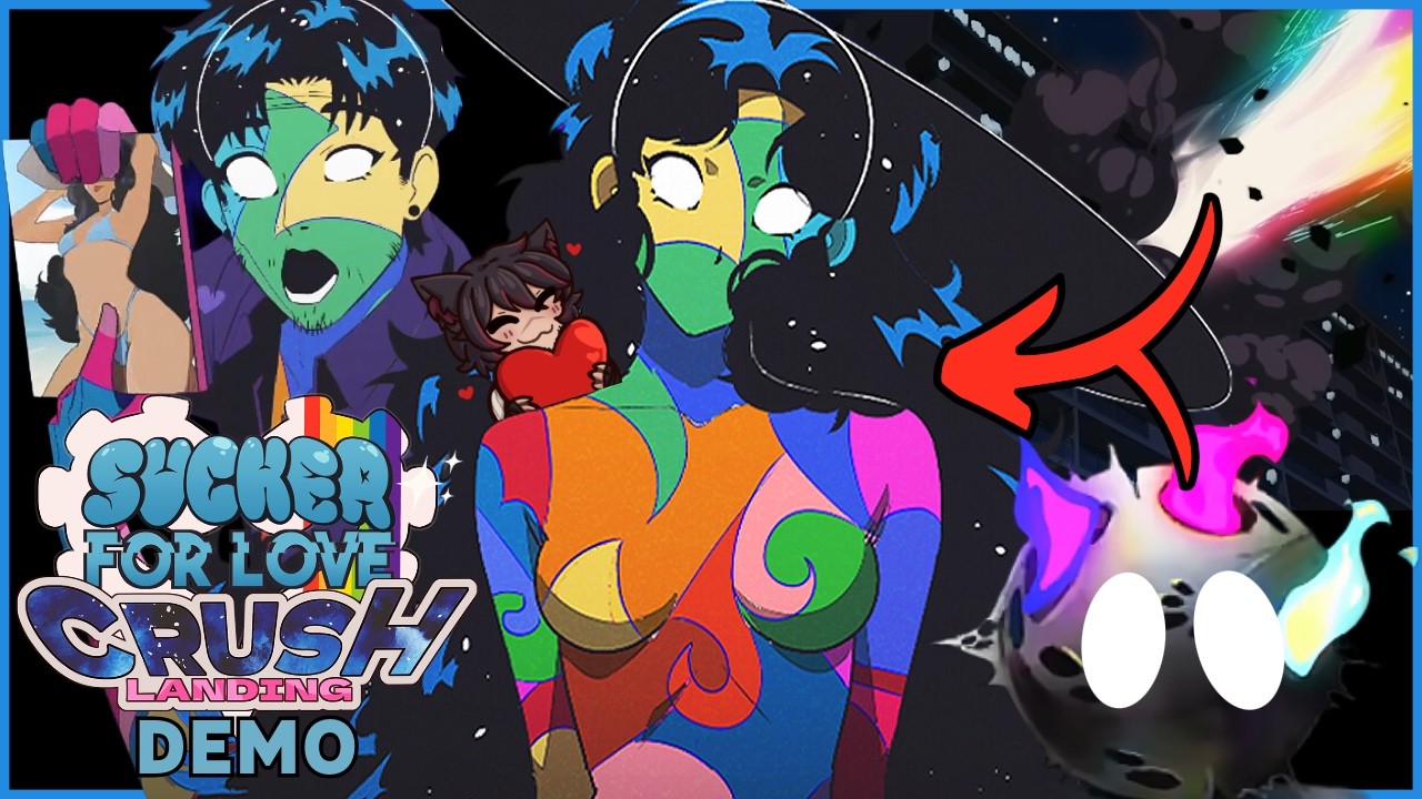 Trying To SMOOCH The Hot Babe That Crashed Into My Home - Sucker For Love: Crush Landing Demo