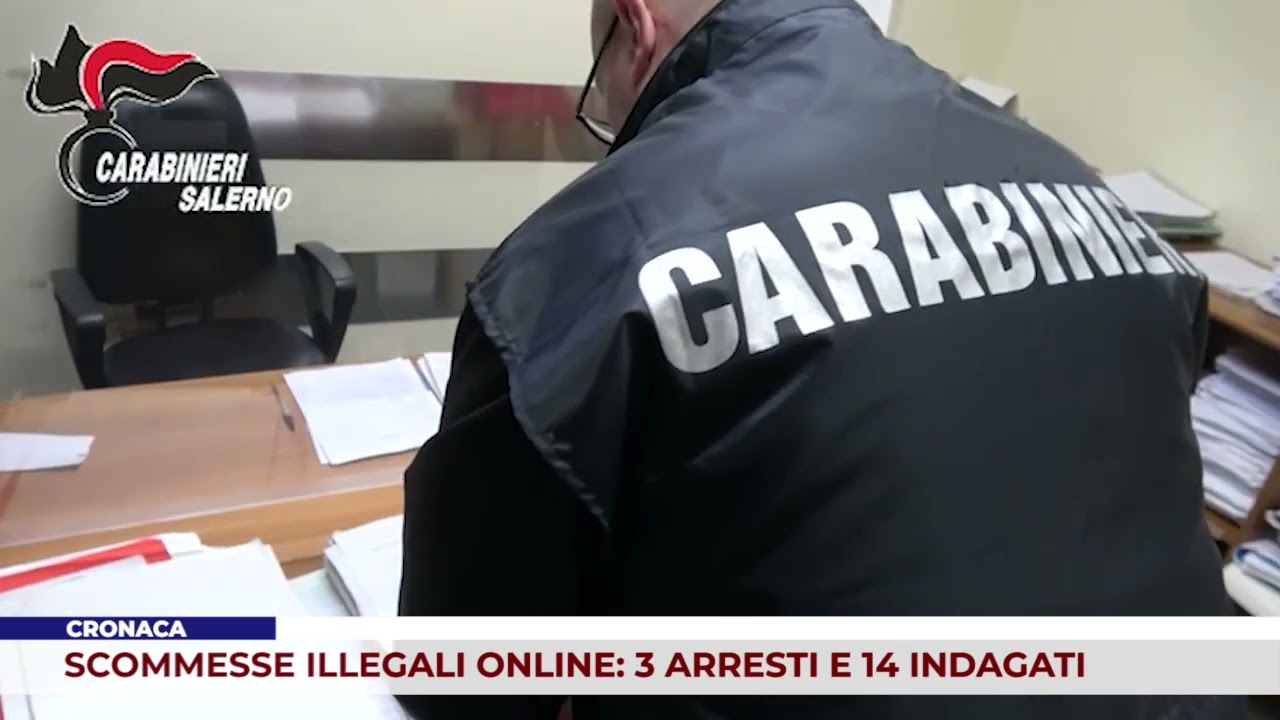 CRONACA. SCOMMESSE ILLEGALI ONLINE: 3 ARRESTI E 14 INDAGATI