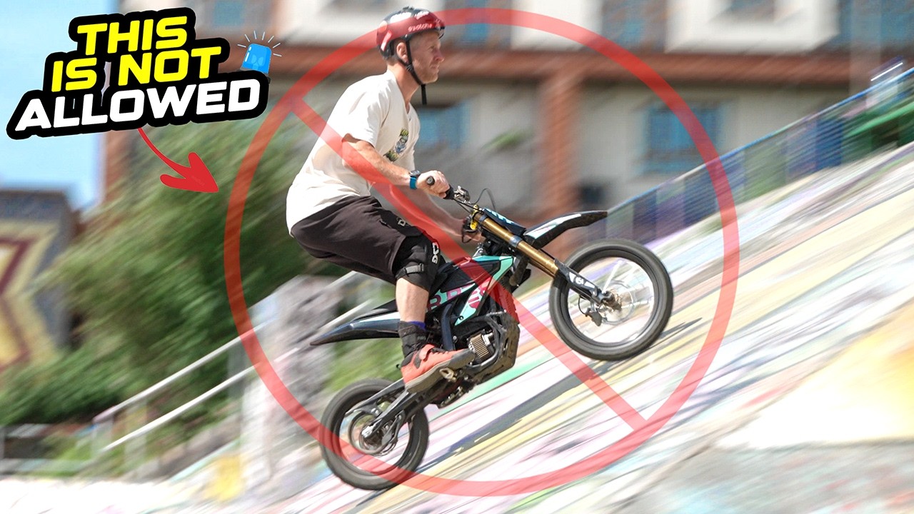 RIDING HERE ISN'T ALLOWED BUT IT'S TO GOOD NOT TO! - SURRON HYPERBEE