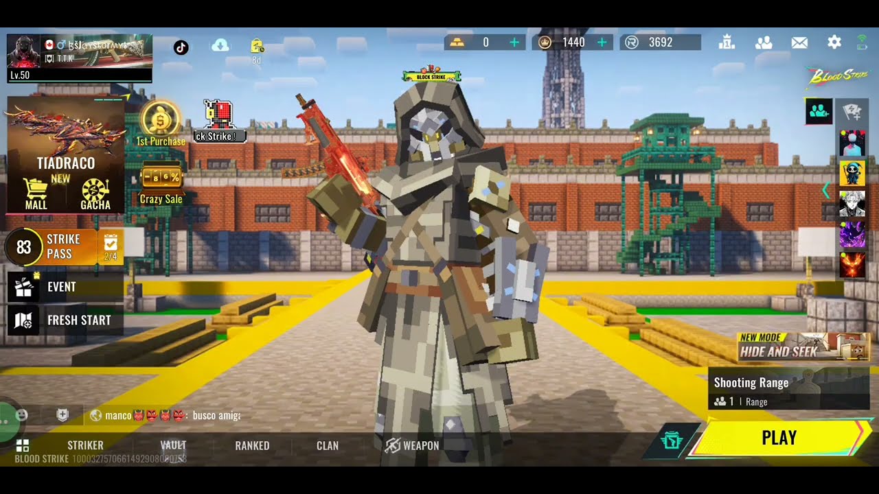 1000$ ACCOUNT  BLOODSTRIKE TOUR