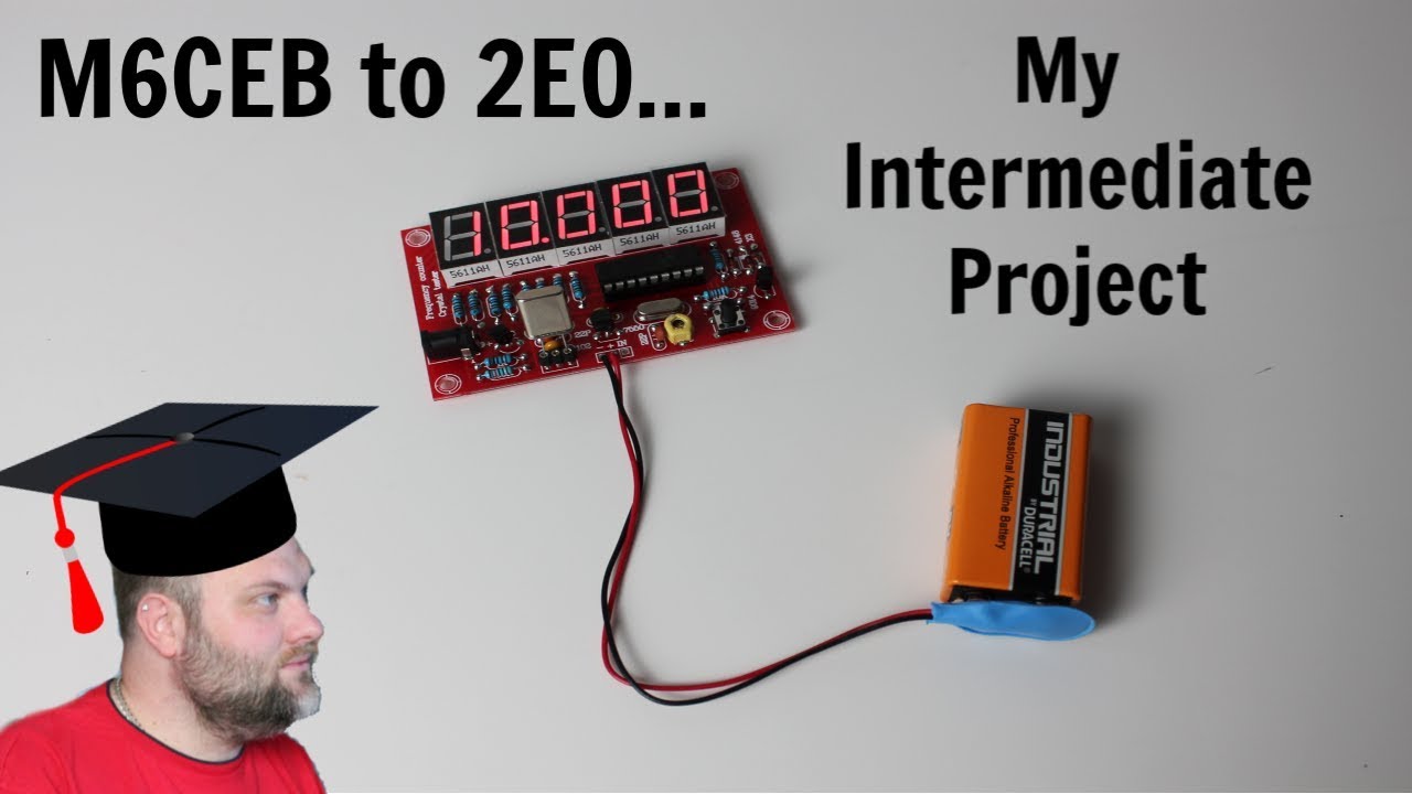My Intermediate Project, How I built my Frequency Counter Crystal Tester Ham Radio License test 2E0