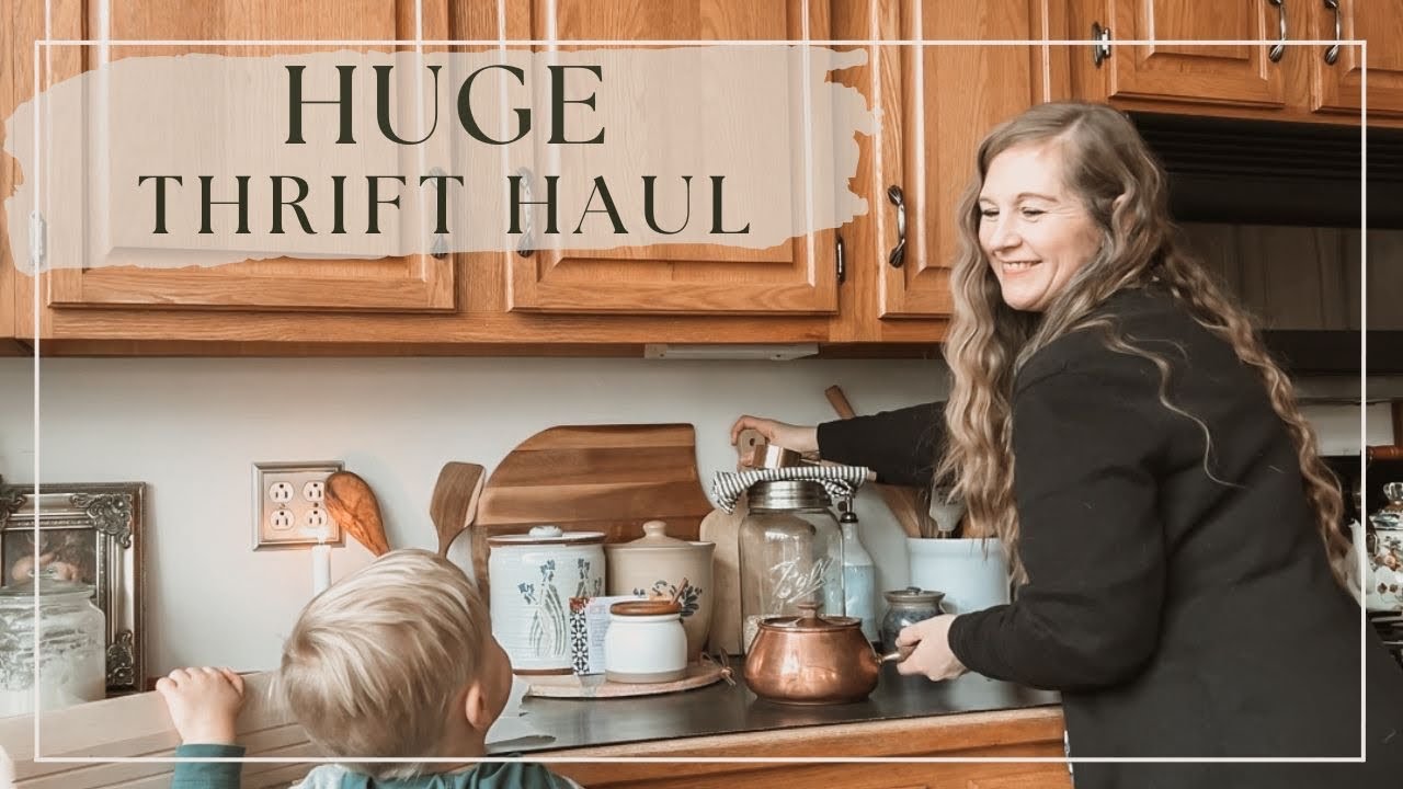 Huge Thrifted Goodwill Haul | FARMHOUSE DECOR | Budget Friendly Decor