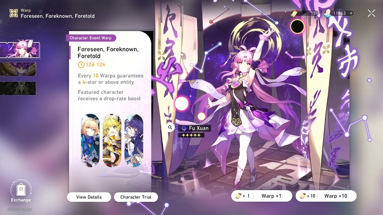 Honkai Star Rail - Fu Xuan Banner Rolls