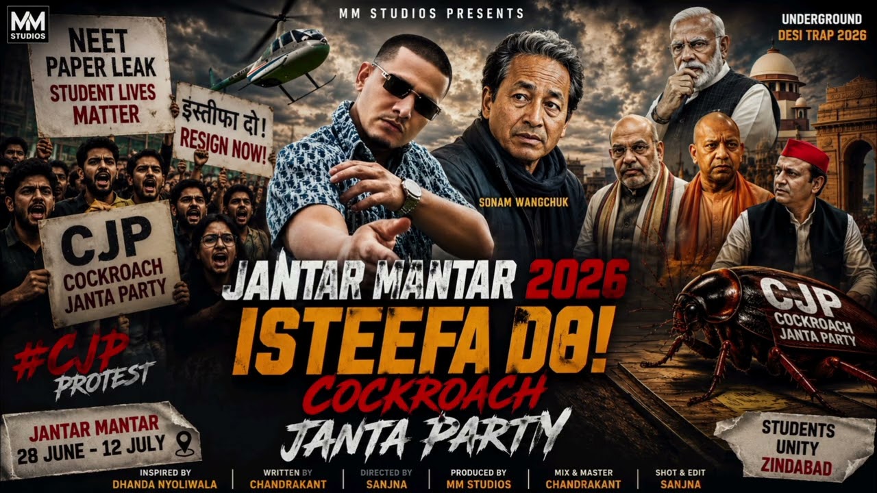 JANTAR MANTAR 2026 | ISTEEFA DO! | COCKROACH JANTA PARTY | Hindi Desi Trap Rap 2026 | Chandrakant 