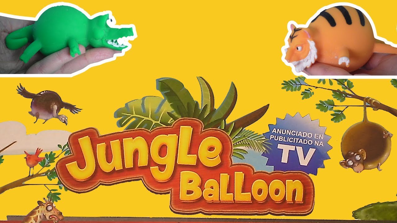Jungle Balloon Colección CASI Completa Animales de la selva se inflan como balones #Sbabam