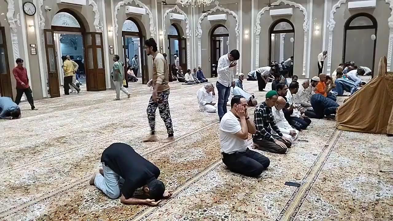 AZAN NAMAZ E MAGRIB ISHA 6 58: PM KHOJA SHIA ISHNA ASHARI JAMA MASJID MUMBAI