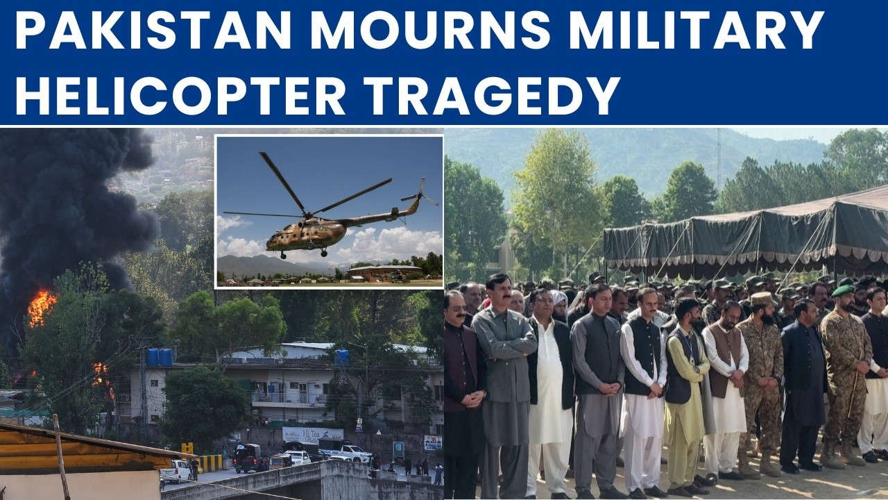 Pakistani Army Helicopter Crash Victims Honoured in Muzaffarabad Funeral | NewsX World