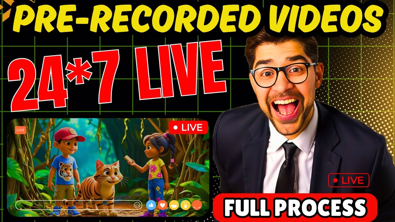 How to Live Stream Pre Recorded Video on YouTube | 4000 hrs watchtime in 10 days