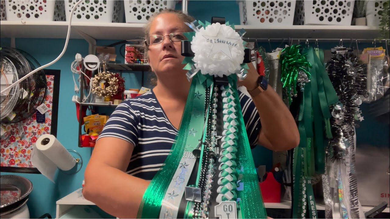Full Homecoming Mum tutorial in real time!#homecoming #homecomingmum