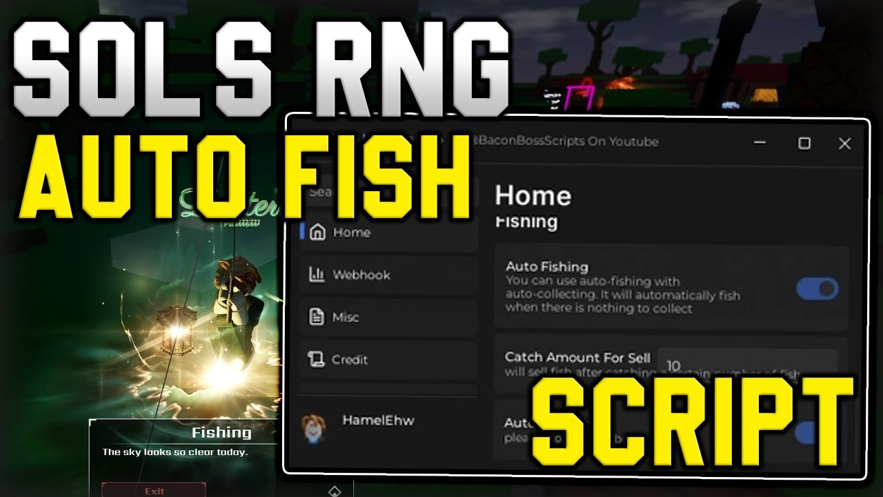 [🔥ОБНОВЛЕНИЕ] Новый скрипт Sol's RNG: автоматическая ферма, автоматическая рыбалка, автоматически...