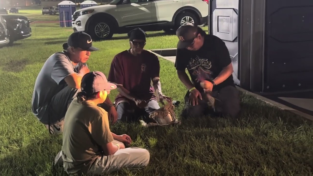 Kevin Yazzie sings peyote songs at Alabama-Coushatta Pow Wow 2025