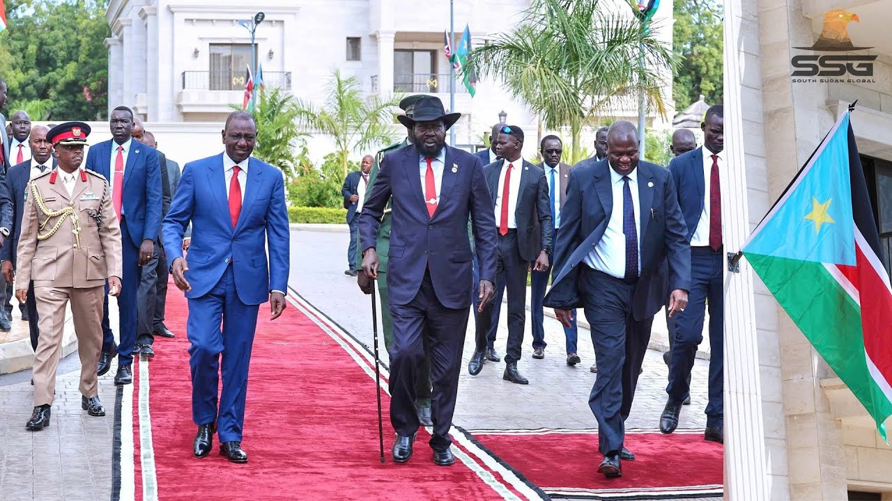 See How Kenyan President William Ruto Was Received in Juba