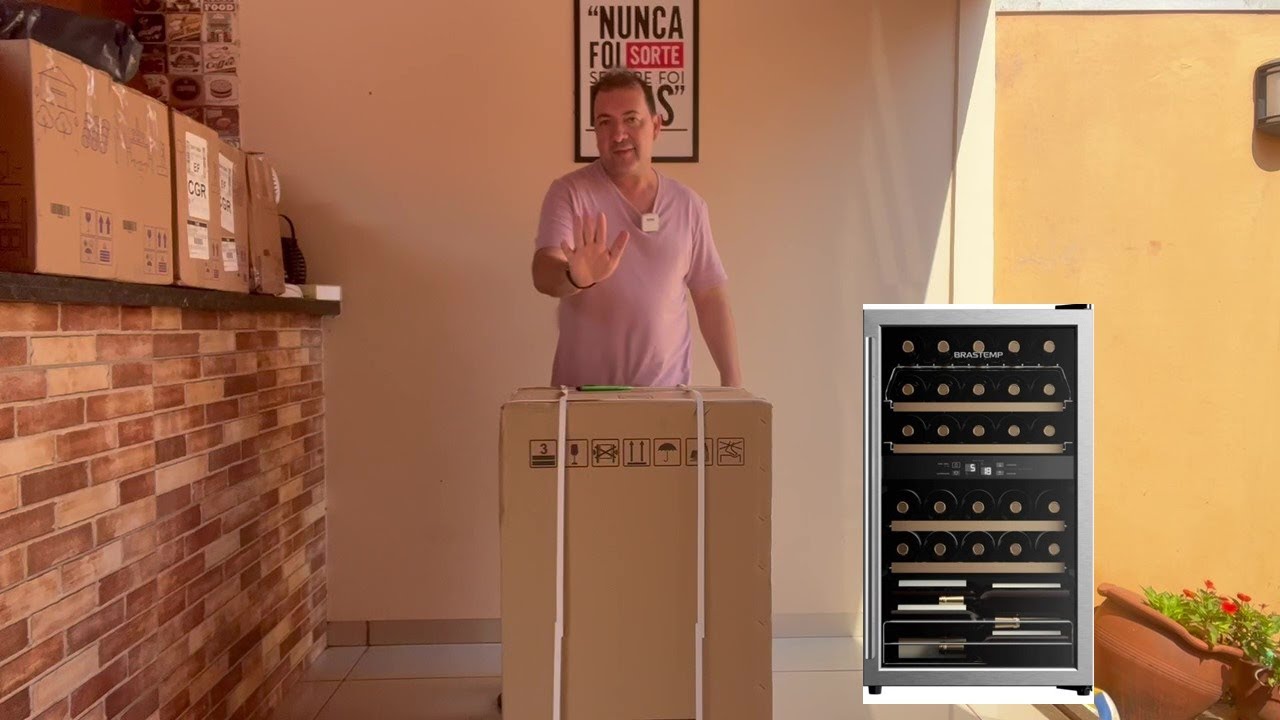 Unboxing primeiras impressões Adega Brastemp Dual Zone 33 Garrafas