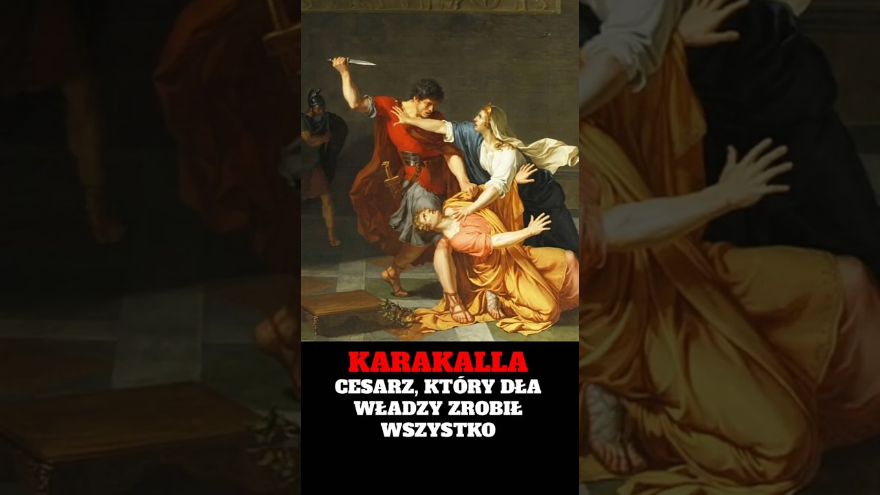 Brata zabił na rękach matki. Mroczna historia Karakalli #historia #rzym