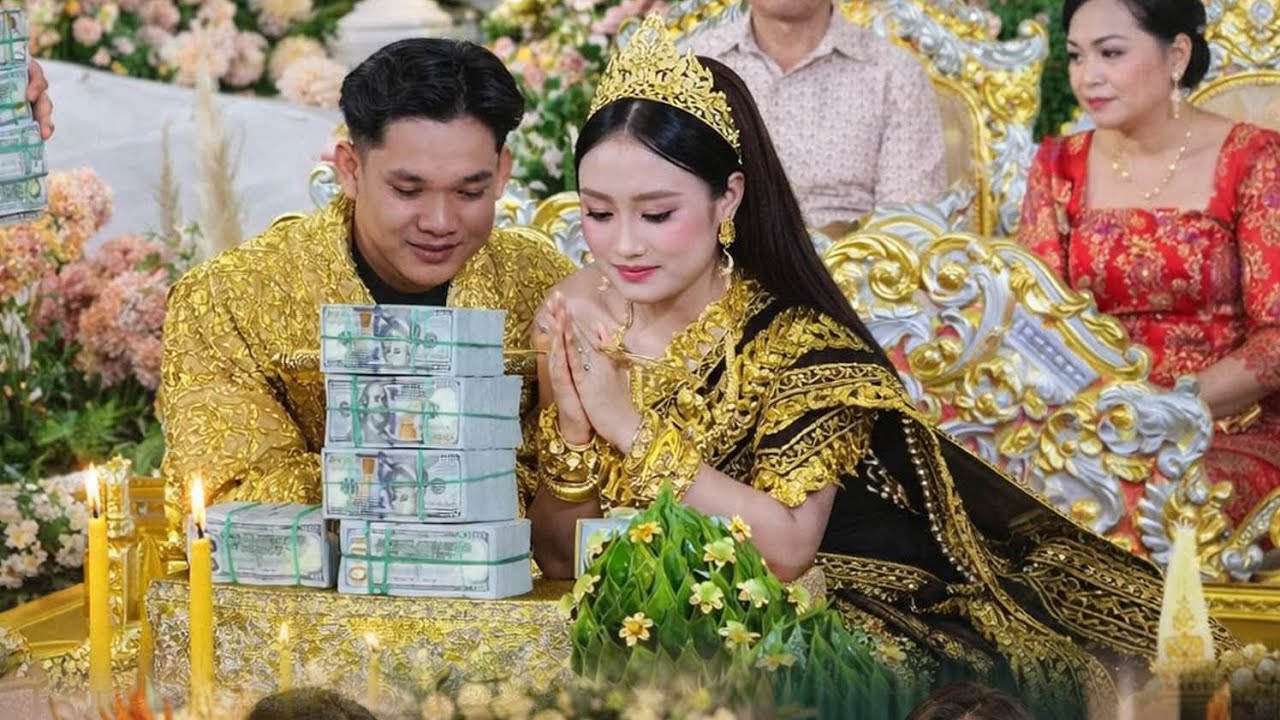 chú rể Campuchia bật khóc khi nhận của hồi môn 50 tỉ cùng cô dâu tây ninh 