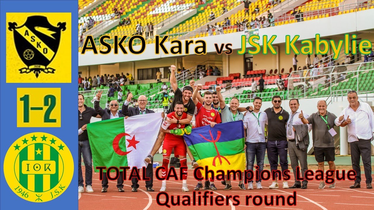 Résumé ASKO Kara 1-2 JSK match aller CAF CL /  أسكو كارا 1-2 شبيبة القبائل