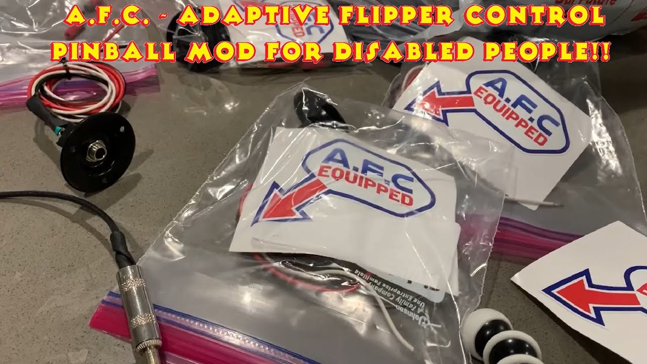 Pinball Mod:  A.F.C - Adaptive Flipper Control!  Kit for Bringing Pinball to Disabled Individuals!