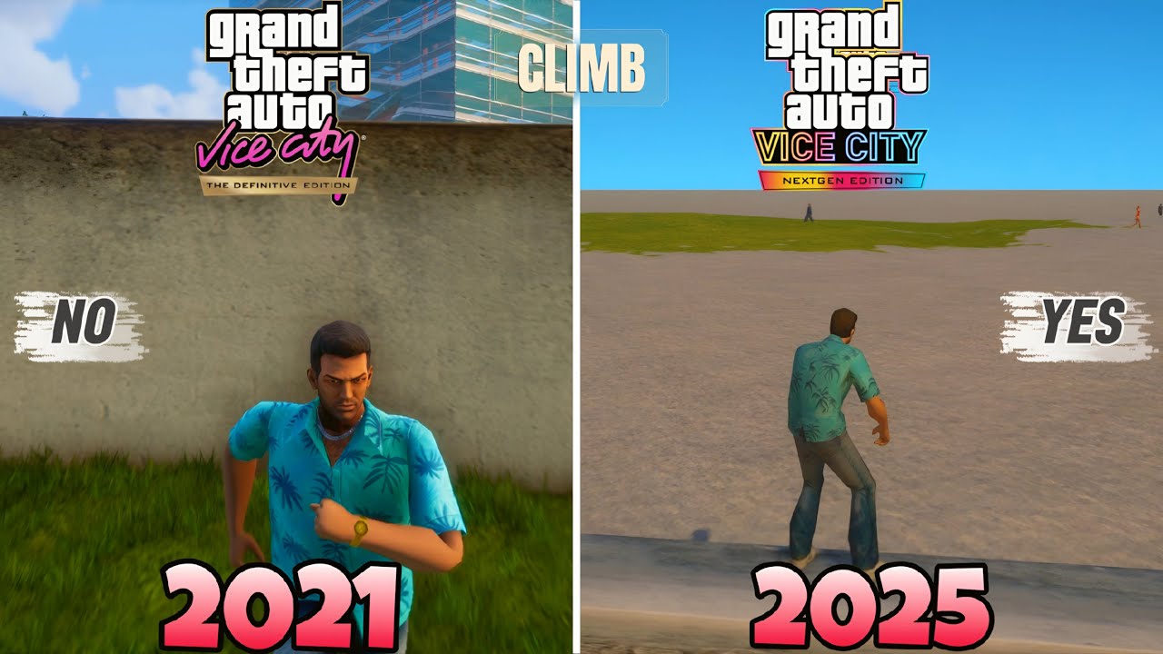 GTA Vice City NextGen vs Definitive Edition Comparison | Which is Better?