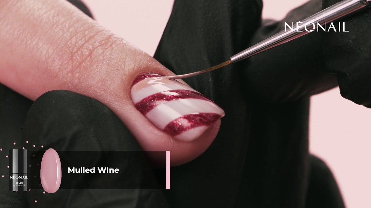 NEONAIL Christmas Nails Tutorial // Candy Cane Look