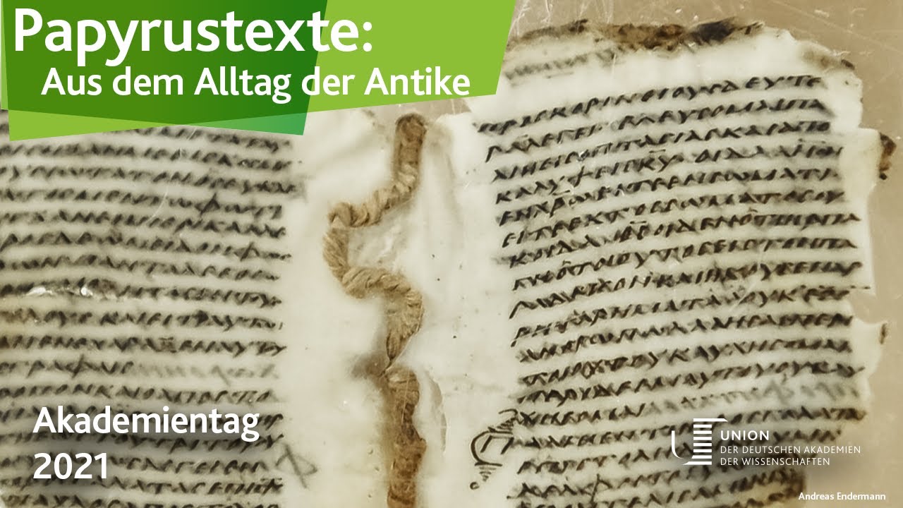 Aus dem Alltag der Antike – Papyrustexte und was sie uns erzählen