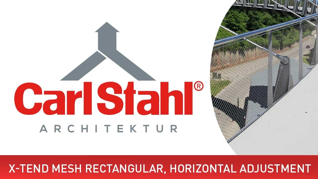 X TEND mesh rectangular, horizontal adjustment